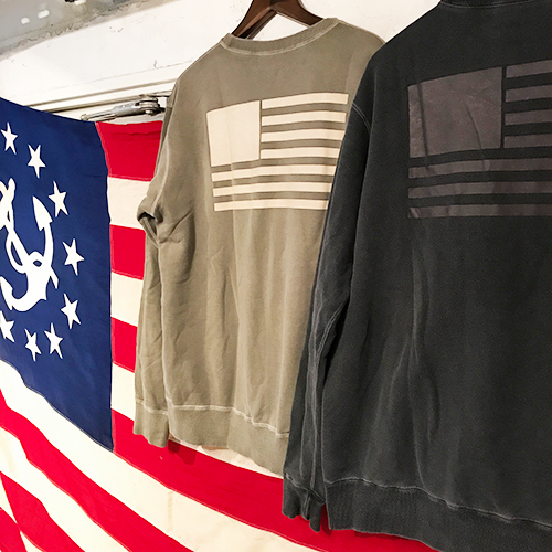 CAPTAINS HELM Delivery – #AMERICAN FLAG SWEAT